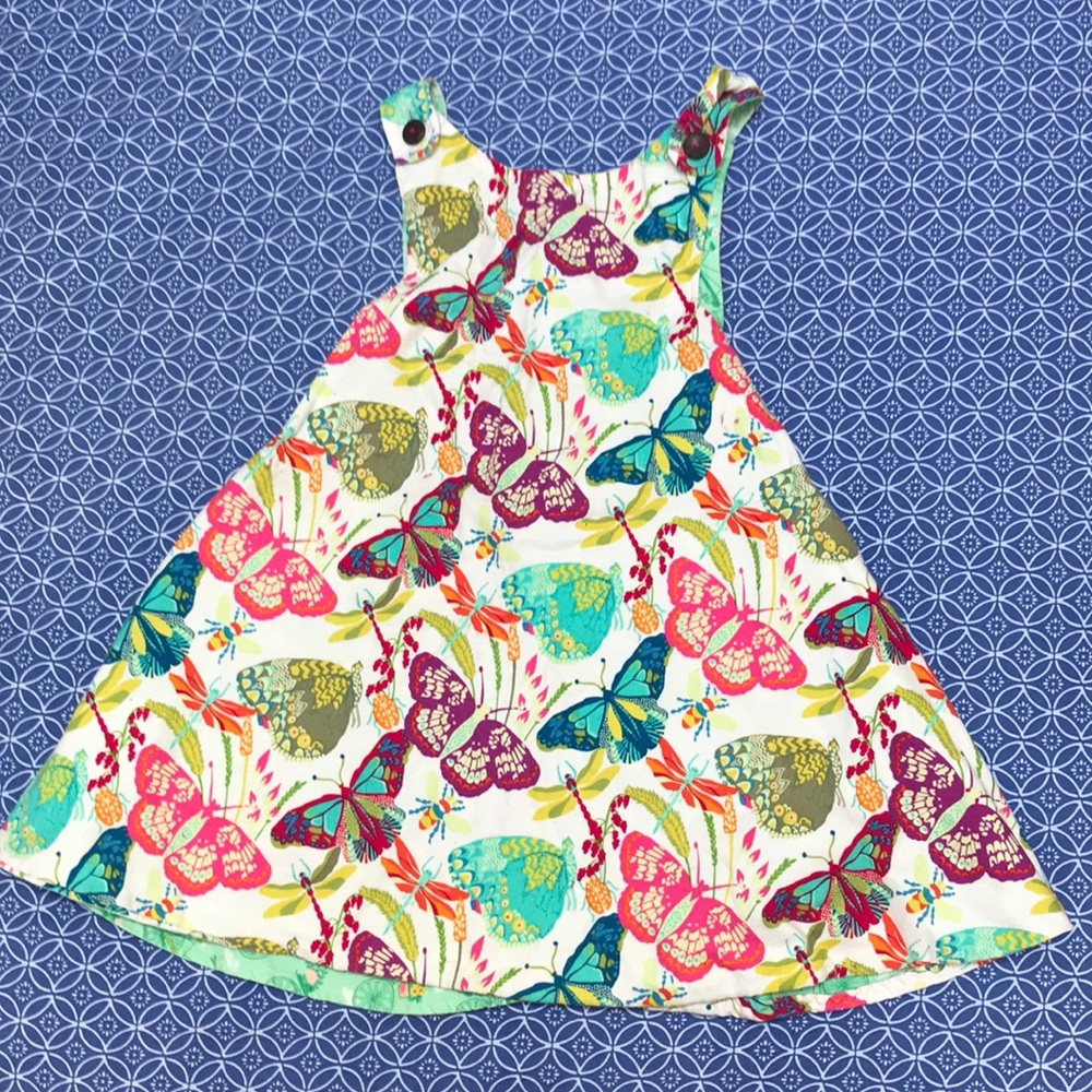 Custom reversible butterfly/bicycle dress.